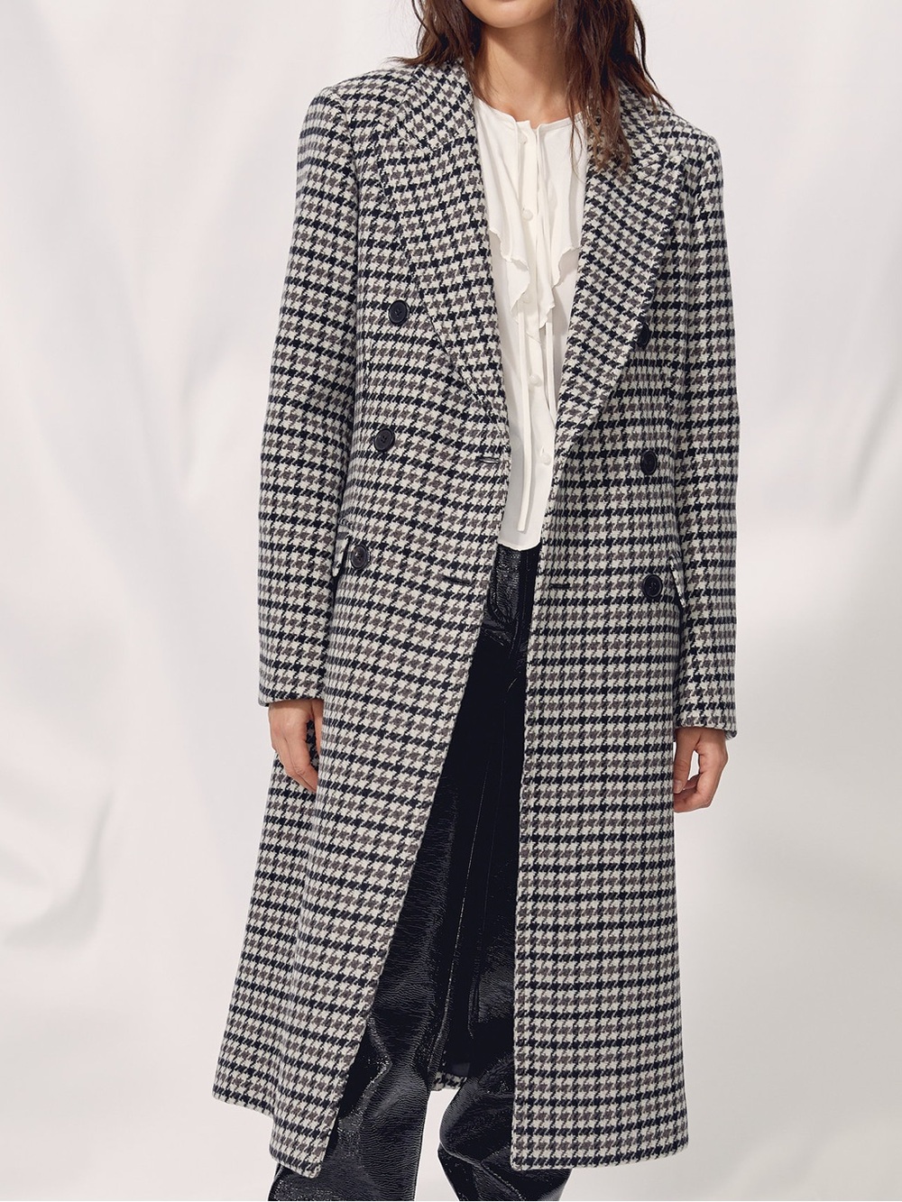 ARITZIA WILFRED KERR WOOL COAT Houndstooth